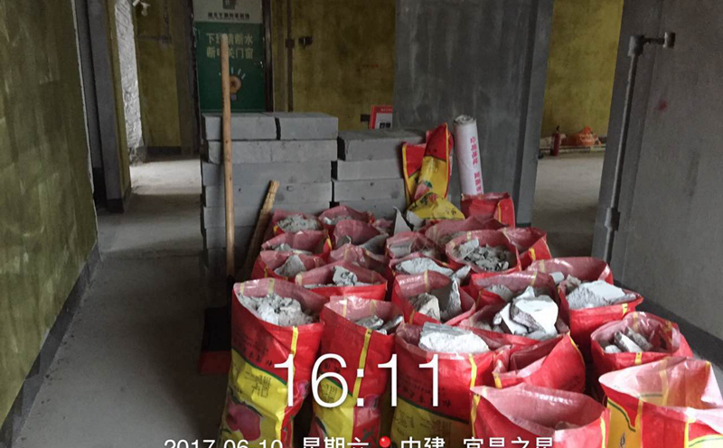 宜昌裝修工地-中建宜昌之星8號樓鄧總115㎡D戶型施工現場簡約風格